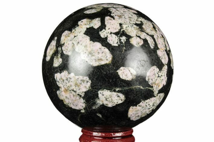 Polished Snowflake Stone Sphere - Pakistan #187526